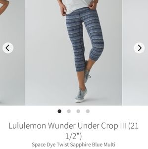 Lululemon Wunder Under Crop